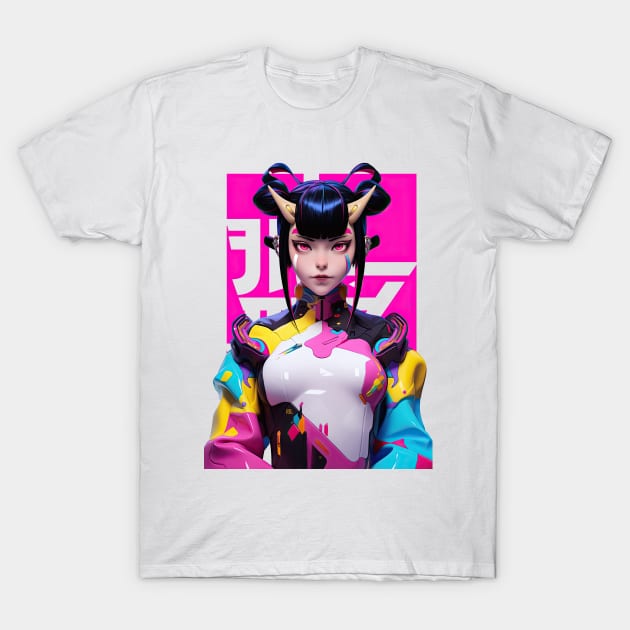 STREET FIGHTER - JURI HAN ONI | Femme Fatale Anime T-Shirt Design Girl Power | PROUD OTAKU T-Shirt by PROUD OTAKU